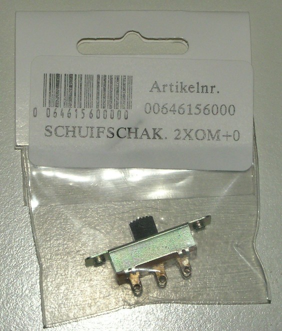 An on/off/on slide switch